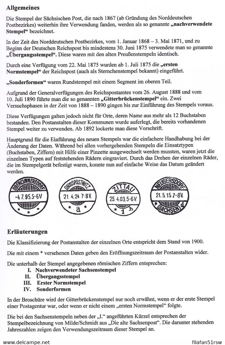 Die Ersten Normstempel Der Reichspost Und Ihre Vorgänger In Der Zeit Von 1868-1900 - Philatélie Et Histoire Postale