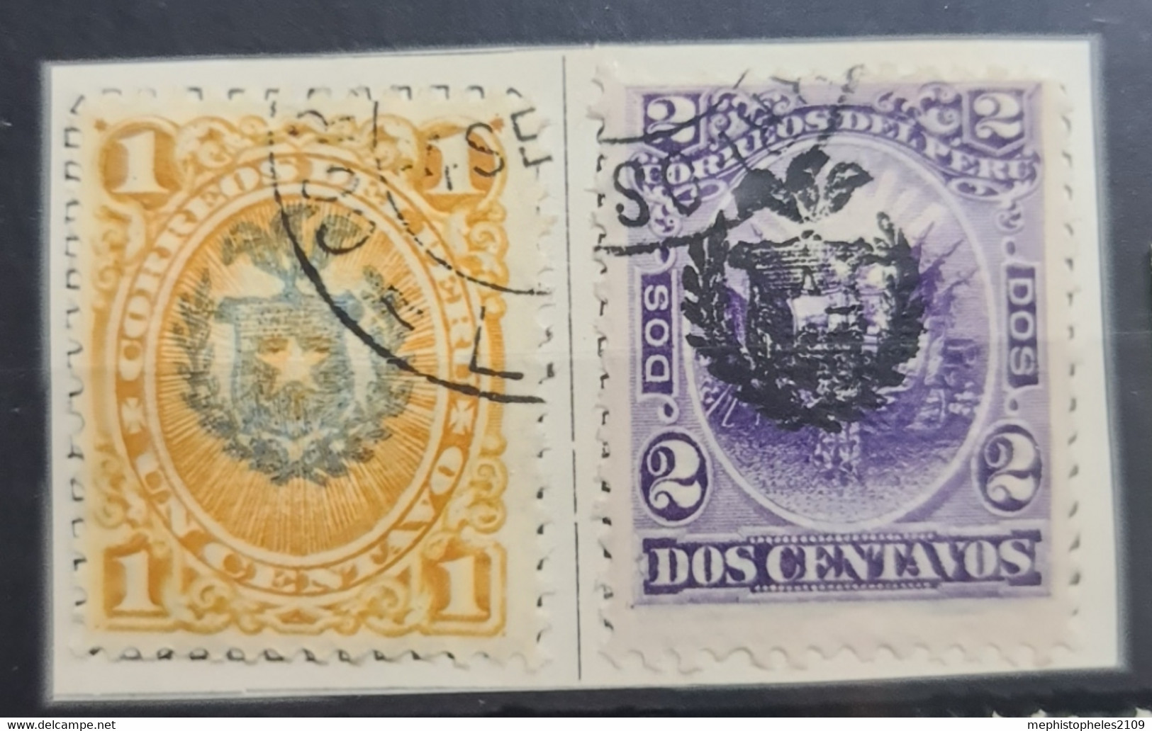 PERU 1881 - Canceled - Sc# N11, N12 - Peru