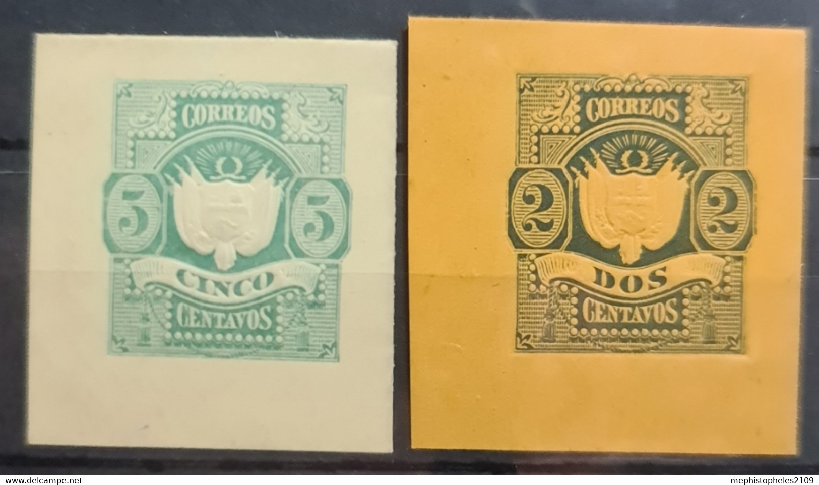 PERU - MLH - 2 Envelope Stamps - Peru