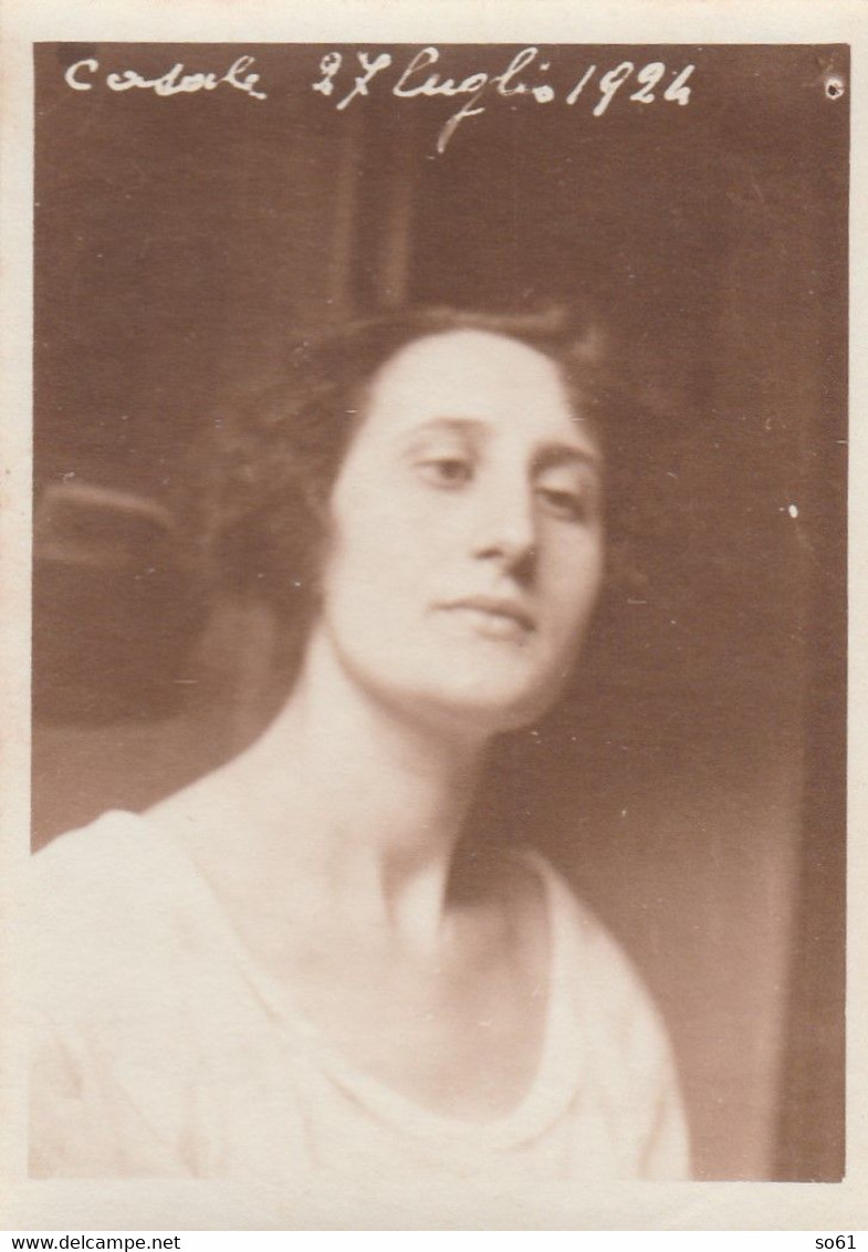 14389.   Fotografia  Vintage Donna Femme Woman 1924 Cadola ? Ponte Nelle Alpi Belluno Italia - 9x6 - Persone Anonimi