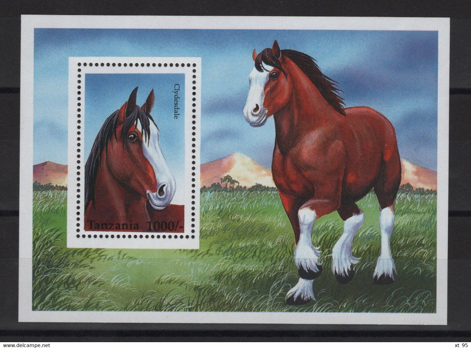 Tanzanie - BF N°280 - Faune - Chevaux - Cote 7€ - ** Neufs Sans Charniere - Tanzania (1964-...)