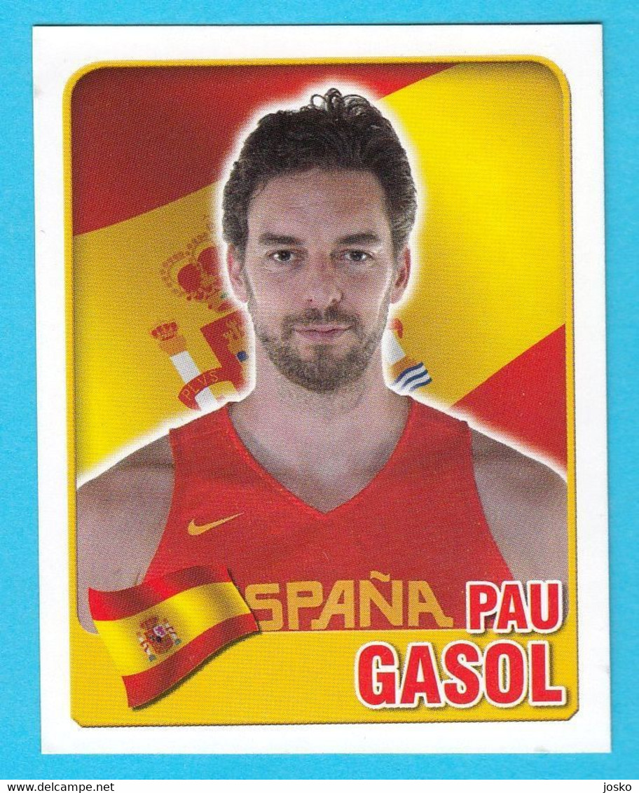 PAU GASOL - Croatian Basketball Card Sticker 2015 * Memphis Grizzlies Los Angeles Lakers Baloncesto Spain Espana - 2000-Now