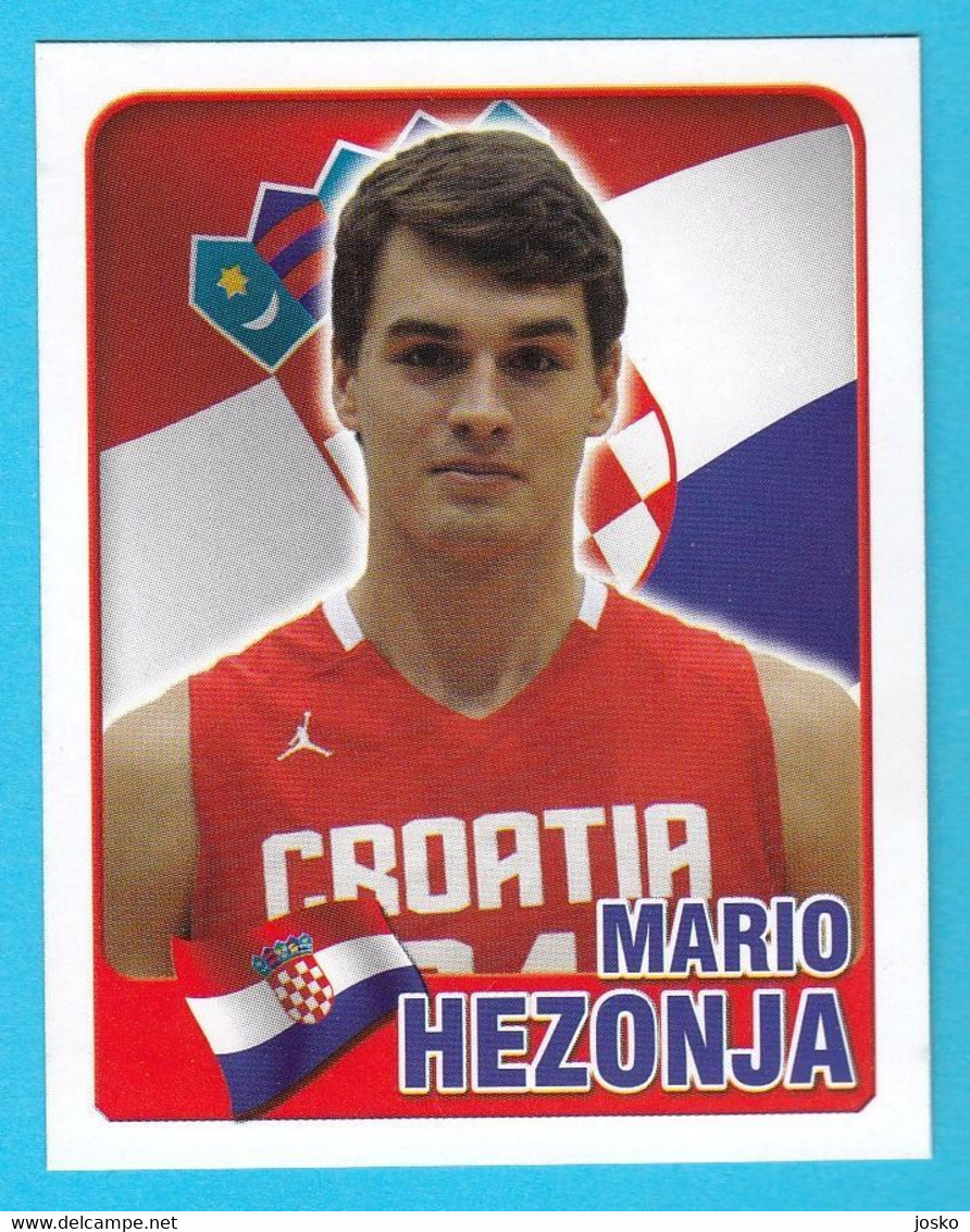 MARIO HEZONJA - Croatian Basketball ROOKIE Card Sticker 2015 * Orlando Magic New York Knicks UNICS Kazan FC Barcelona - 2000-Now