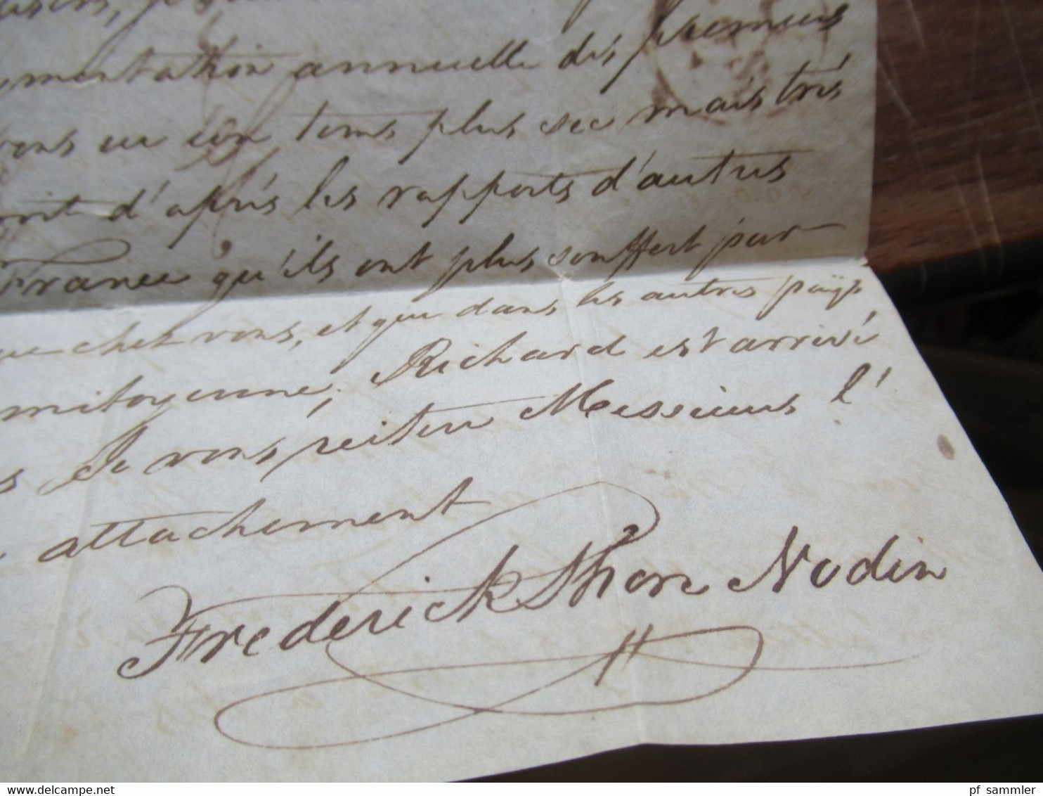 Frankreich 1829 Transitbrief aus England London roter L1 Angl. Est. handschriftlich per Estafette / Eilbrief nach Cognac