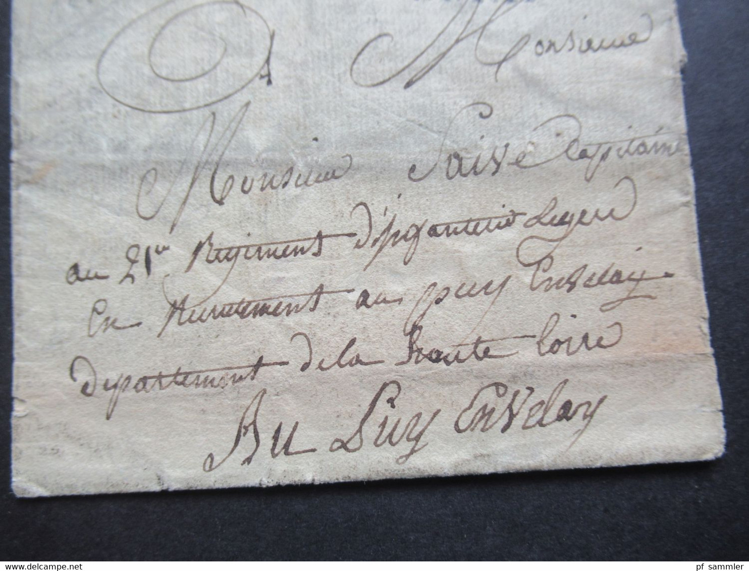 Frankreich 1806 Departement Conquis 104 Stempel L2 P 104 P Turin Kleiner Faltbrief Mit Inhalt Militärpost / Capitaine - 1792-1815: Veroverde Departementen