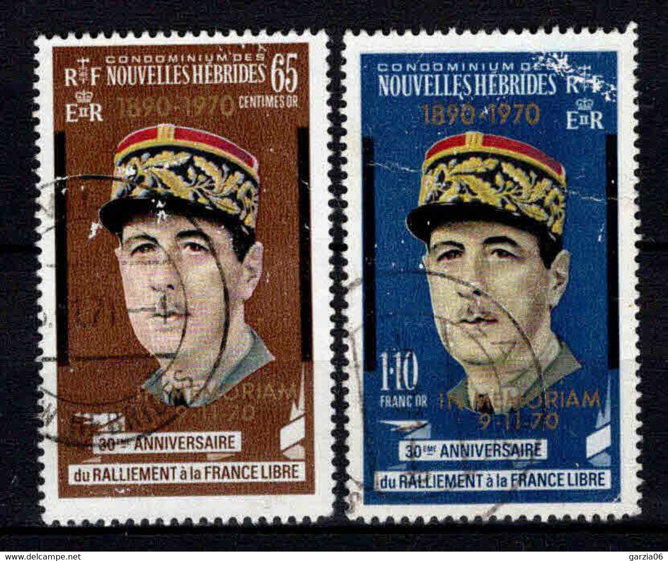 Nouvelles Hébrides - 1970  - De Gaulle  -  N° 304/305 -  Oblit - Used - Oblitérés