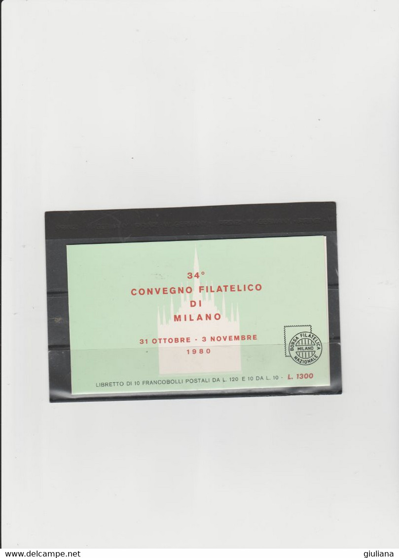 Italia Rep. 1980 - Libretto IPSZ**  "34° Convegno Filatelico Di Milano" - Booklets