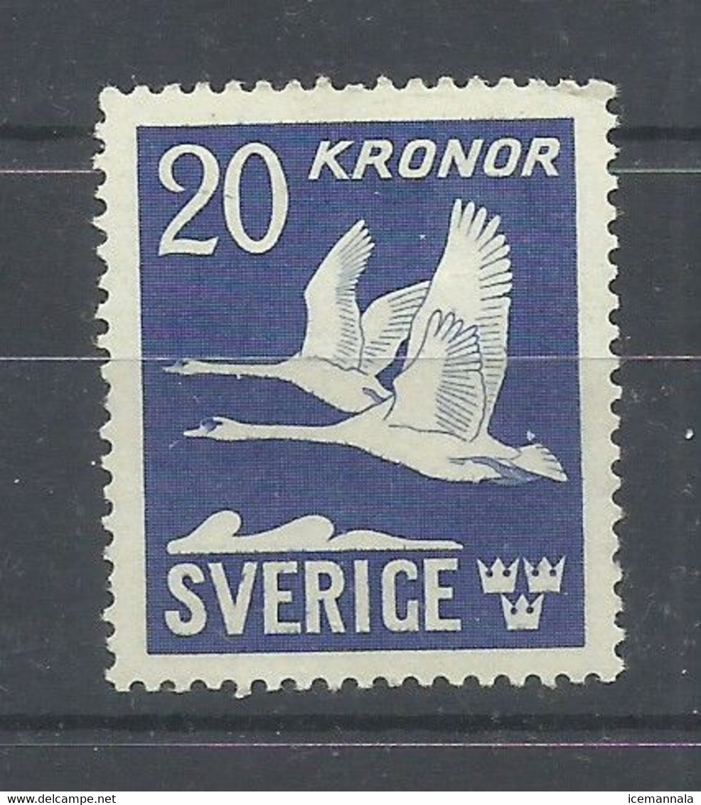 SUECIA   YVERT  AEREO    7   MH  * - Unused Stamps