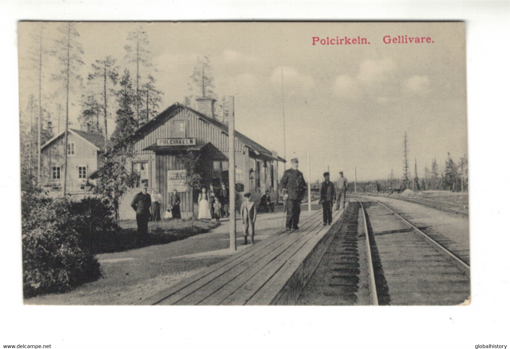 DG2908 - POLCIRKELN - GELLIVARE - STATIONEN - RAILWAY STATION - Suecia