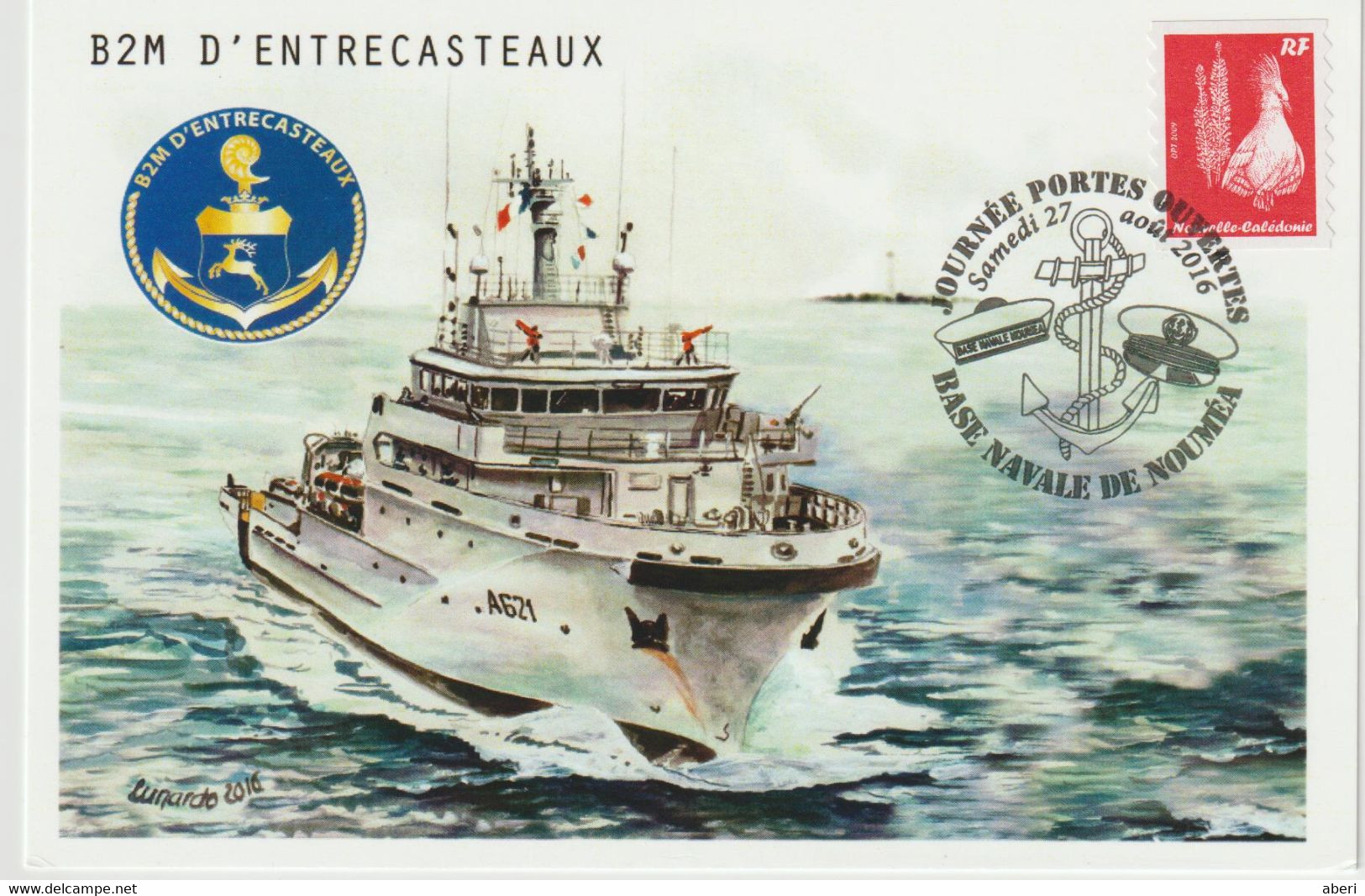 14391  Navire De La Marine Nationale B2M D'ENTRECASTEAUX - JOURNÉE PORTE OUVERTE Base Navale De NOUMÉA - Covers & Documents