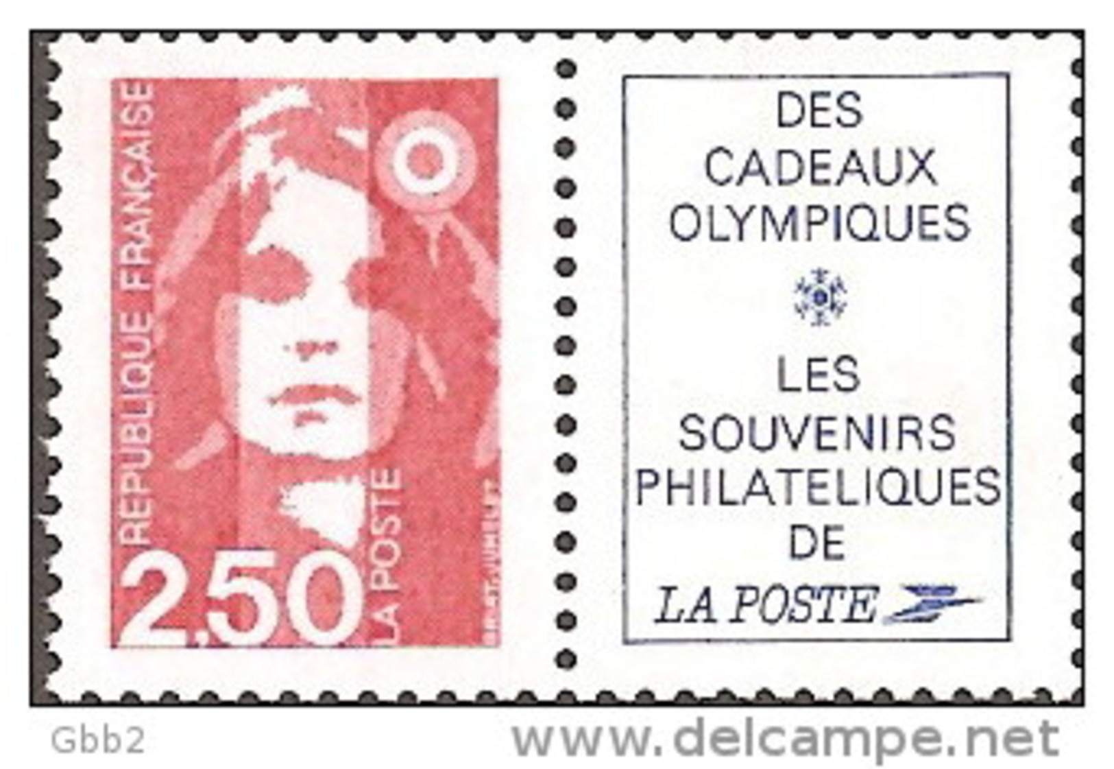 YT 2715aa Paire Issue Du Carnet 2715-C 1 Papier Luminescent. Peu Proposé. A SAISIR. - 1989-1996 Bicentenial Marianne