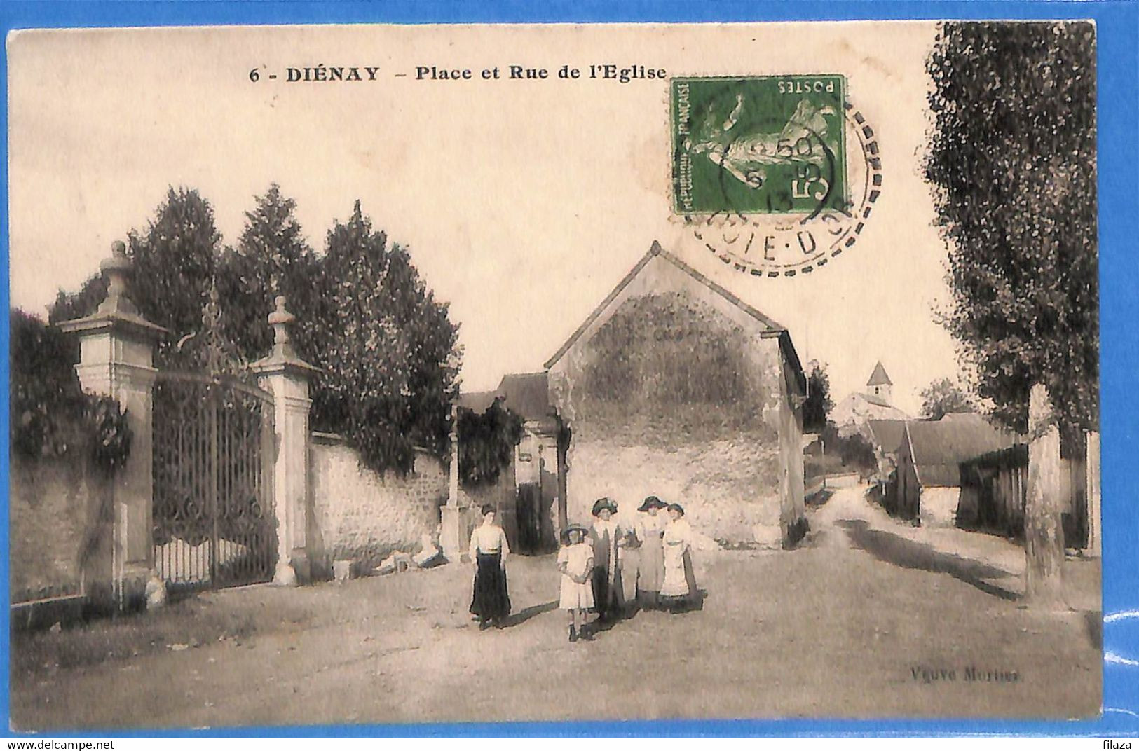 21 - Côte D'Or - Dienay - Place Et Rue De L'Eglise (N7859) - Other & Unclassified
