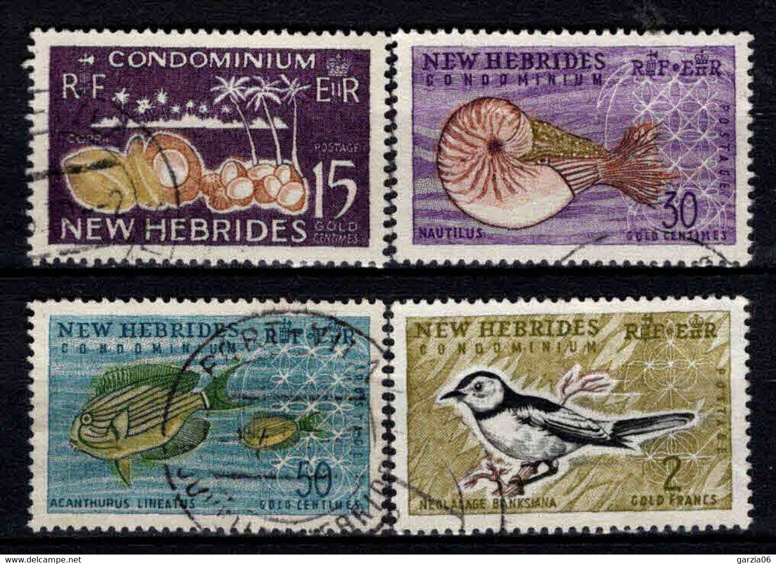 Nouvelles Hébrides - 1963 - Faune -- N° 207 à 210 - Oblit -Used - Usados