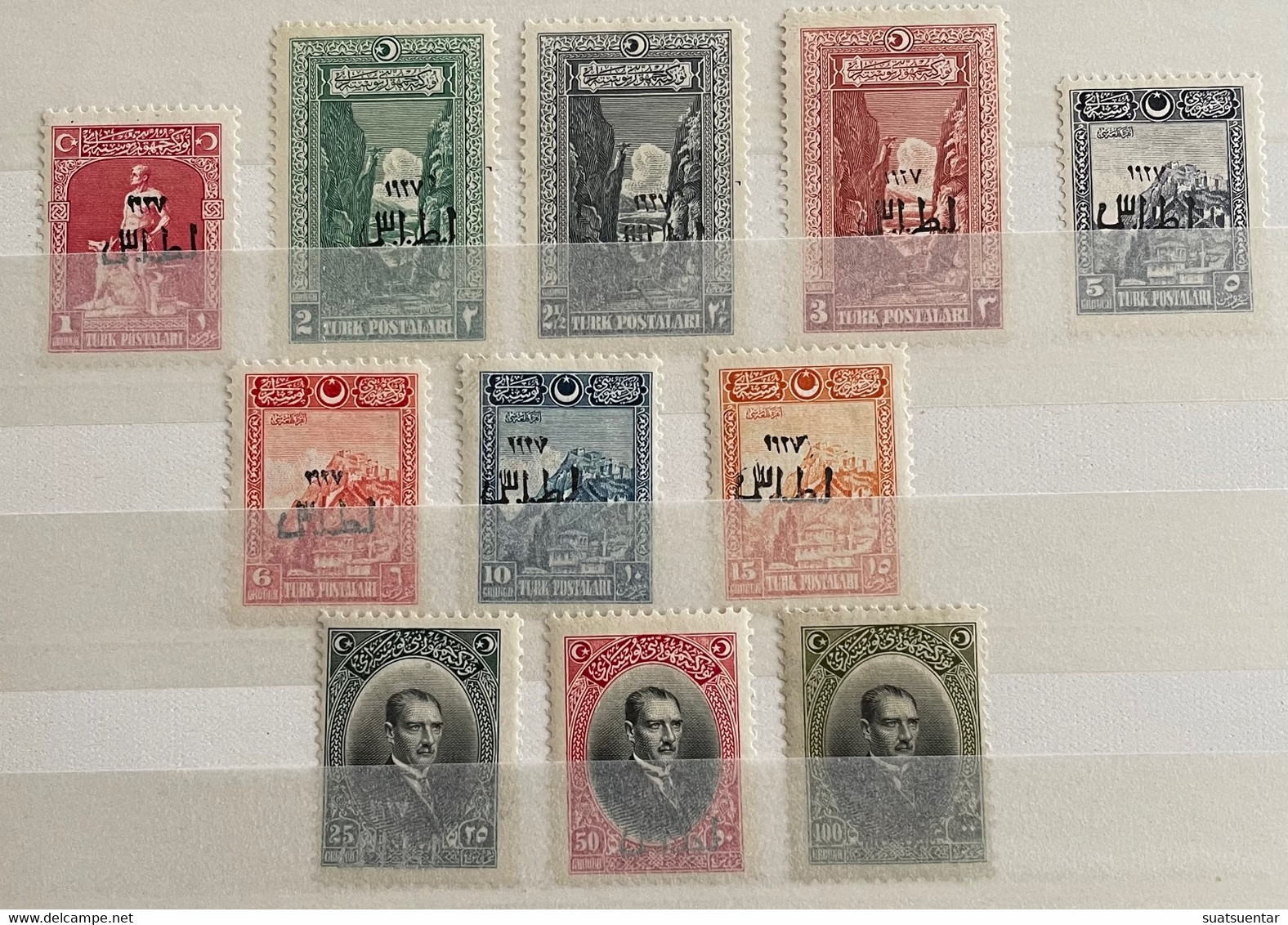 1927 1.Izmir Exhibition MH Isfila 1177/1187 - Unused Stamps