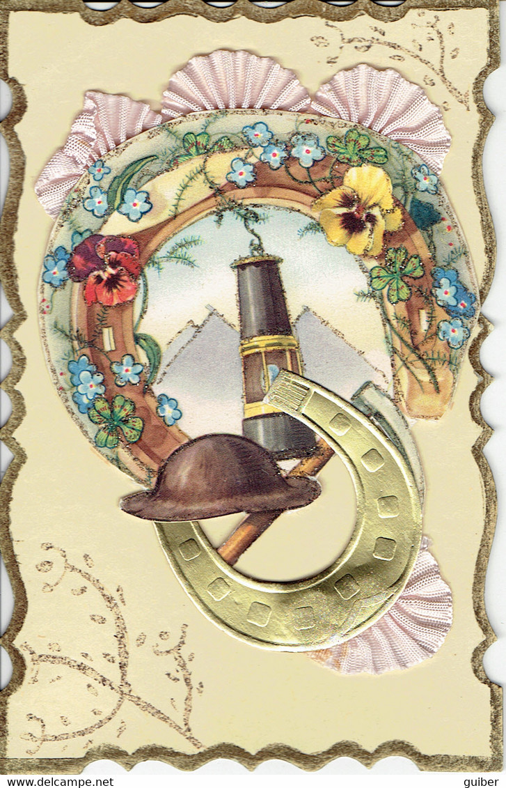 Carte Fantaisie De Mineur Lampe - Mines