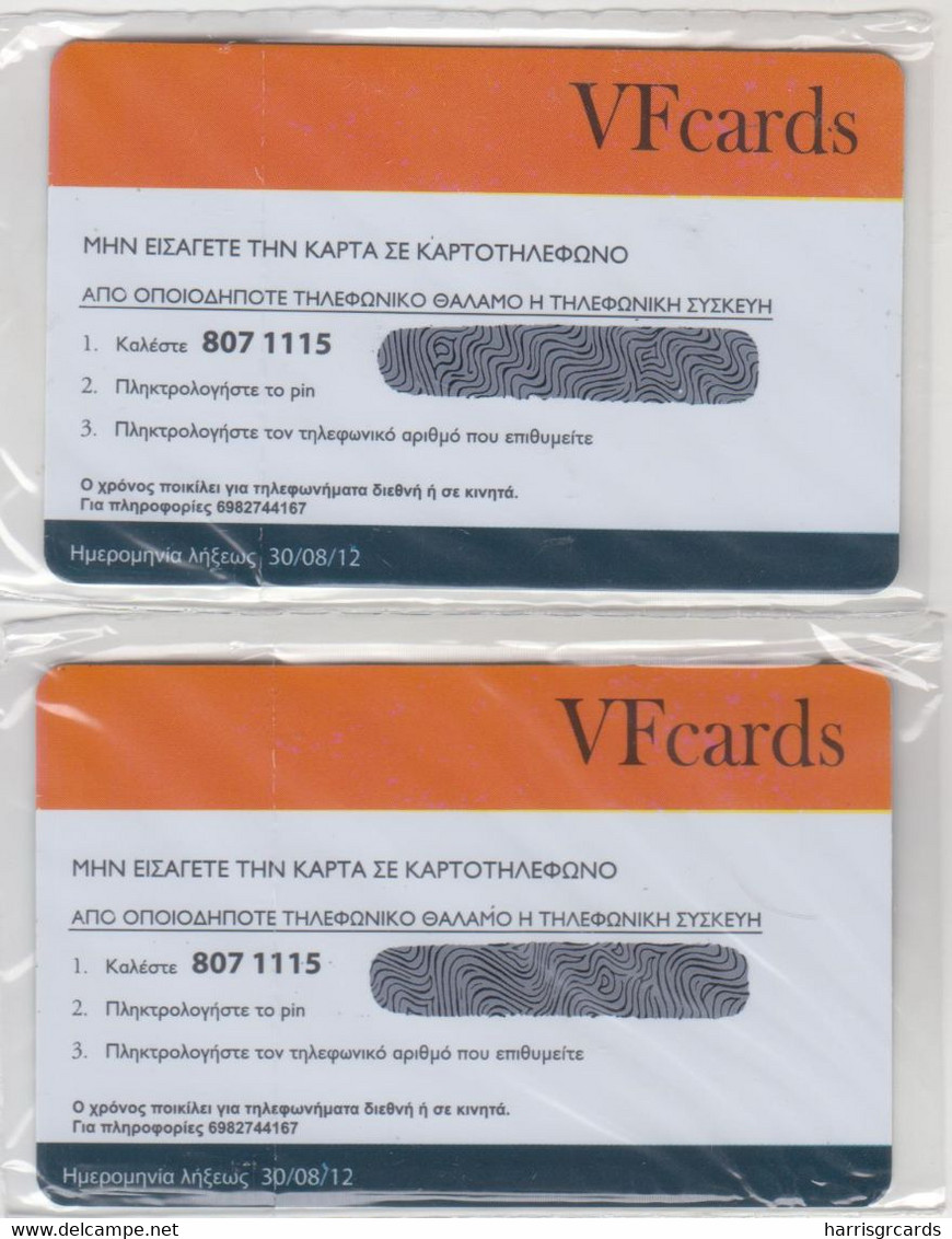 GREECE - Bora Bora & Fiji Islands, Set 2 VF Promotion Prepaid Cards(Sample), Tirage 450, Exp.date 30/08/12, Mint - Grèce