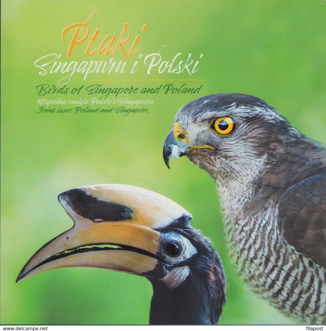 Birds Of Singapore And Poland 2019 Booklet / Bird, Joint Issue Edition White-bellied Hornbill, Peregrine Falcon MNH** - Cuadernillos