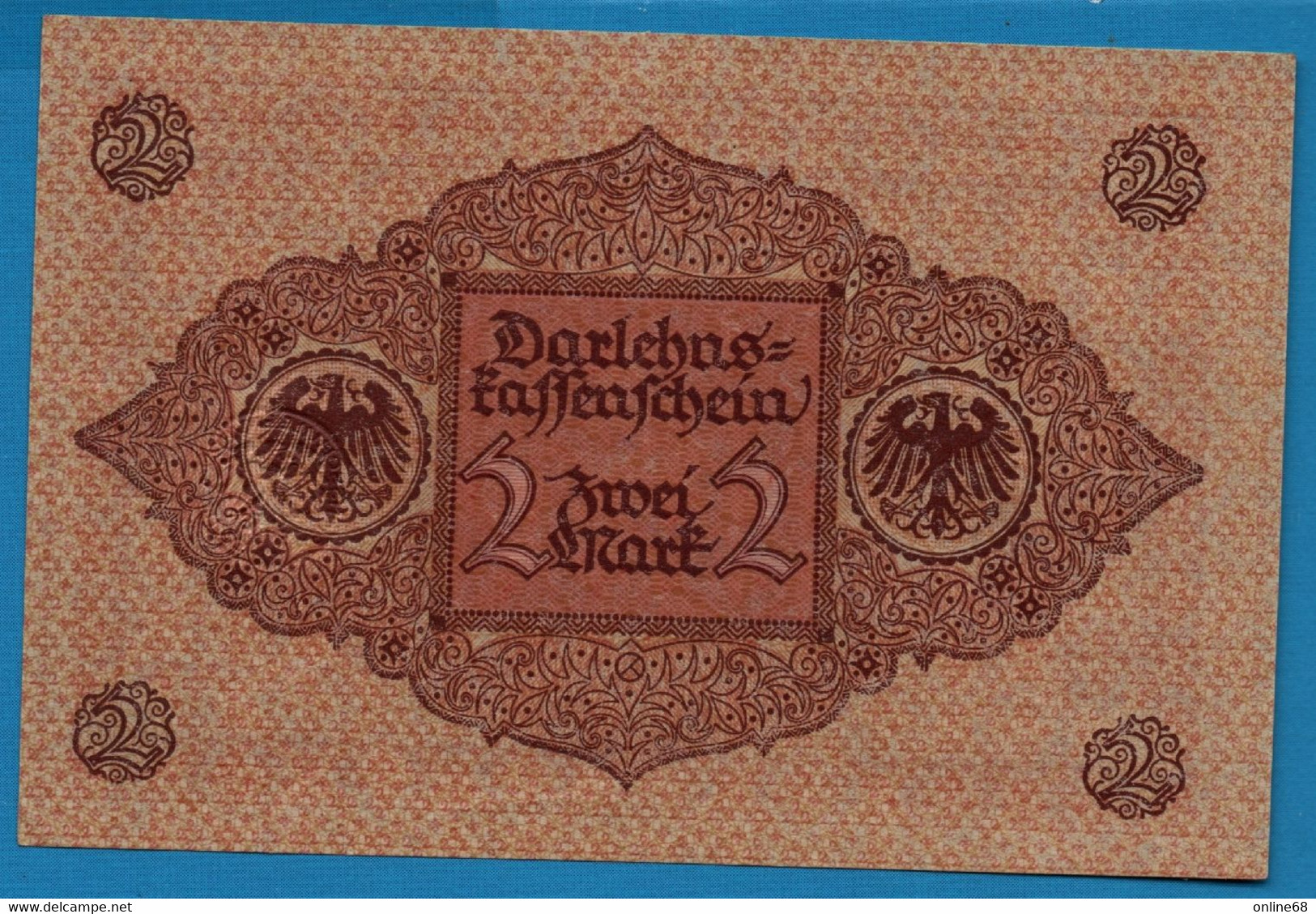 DEUTSCHES REICH 2 MARK 01.03.1920  # 9.951710 P# 59  DARLEHENSKASSENSCHEIN - Reichsschuldenverwaltung