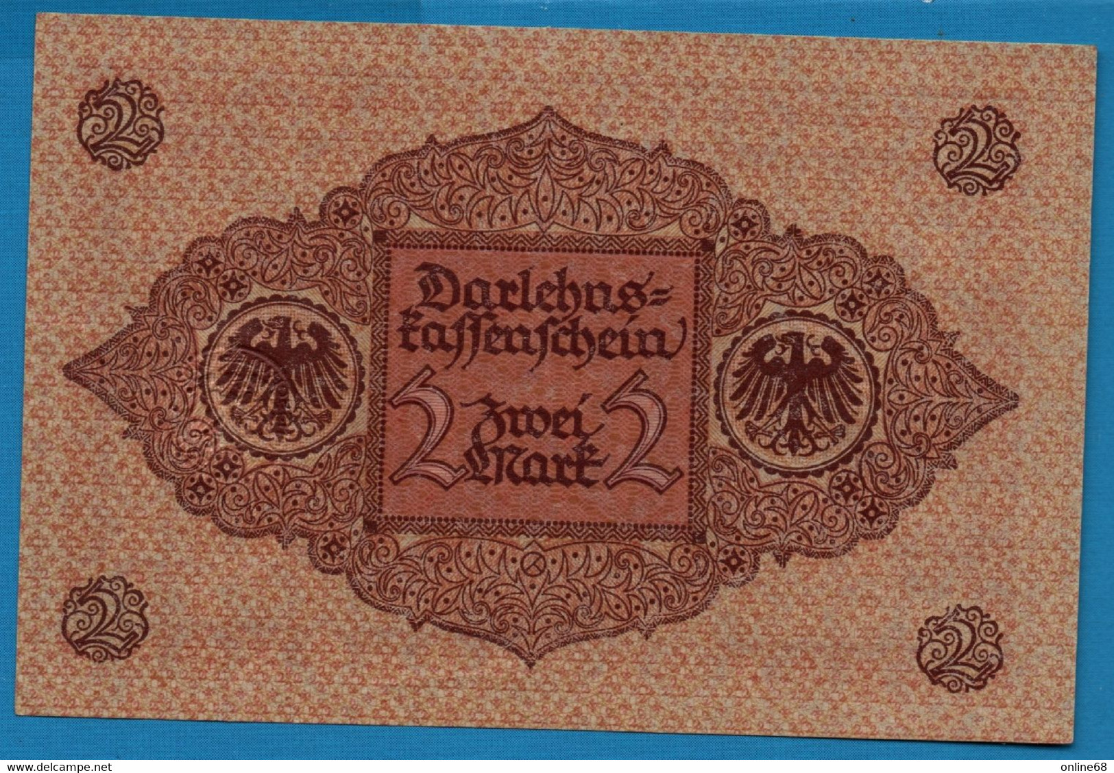 DEUTSCHES REICH 2 MARK 01.03.1920  # 9.951710 P# 59  DARLEHENSKASSENSCHEIN - Administration De La Dette