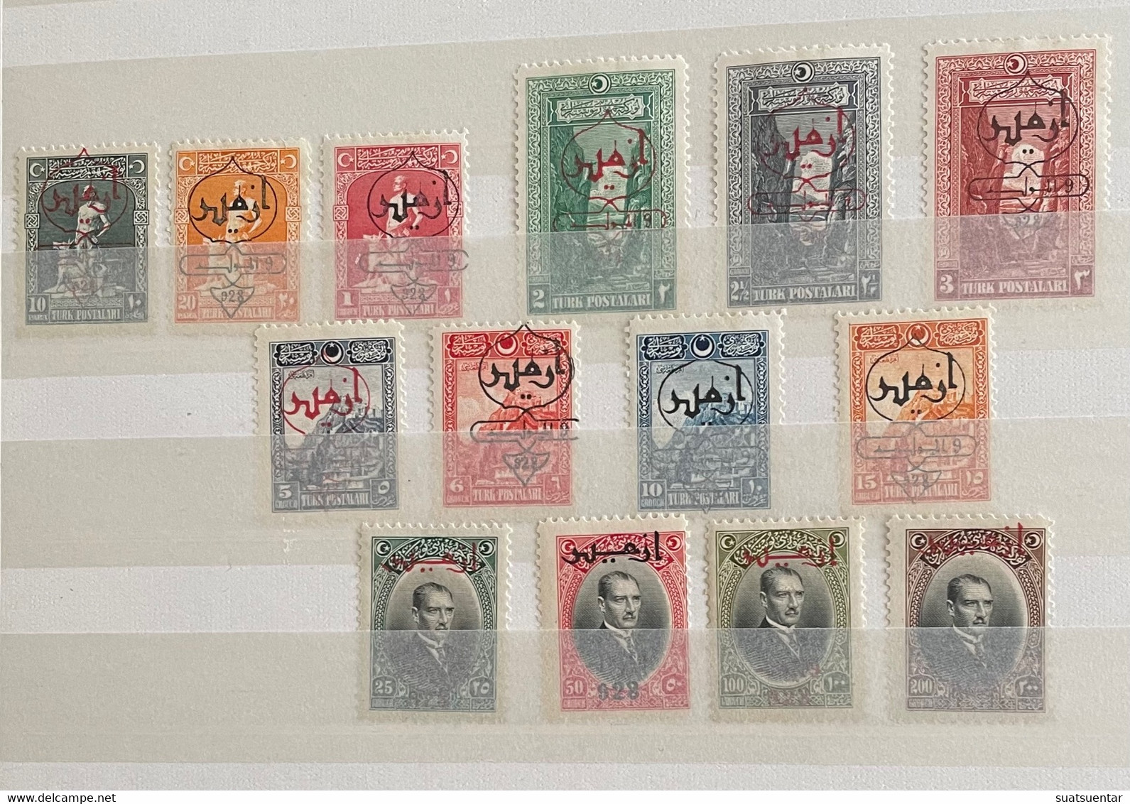 1928 2.Izmir Exhibition MH Isfila 1188/1201 - Unused Stamps