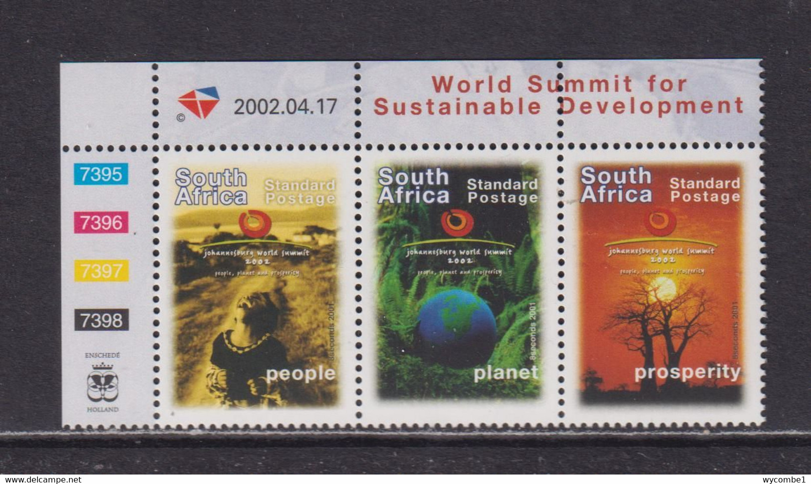 SOUTH AFRICA - 2002 Sustainable Development Never Hinged Mint As Scan - Unused Stamps
