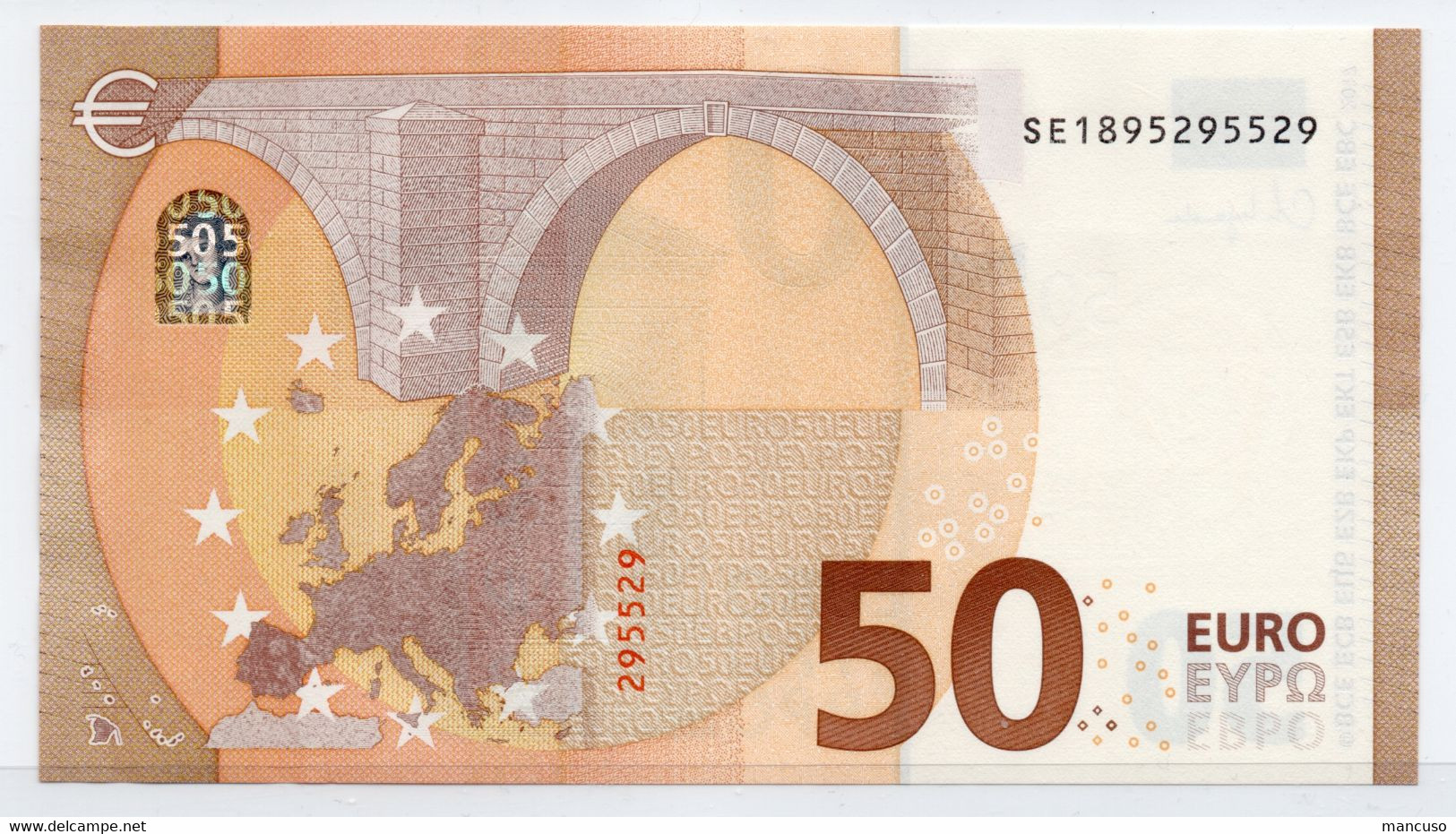 50 EURO ITALY  SE LAGARDE S040A1 FIRST POSITION  Ch  "89"  UNC - 50 Euro