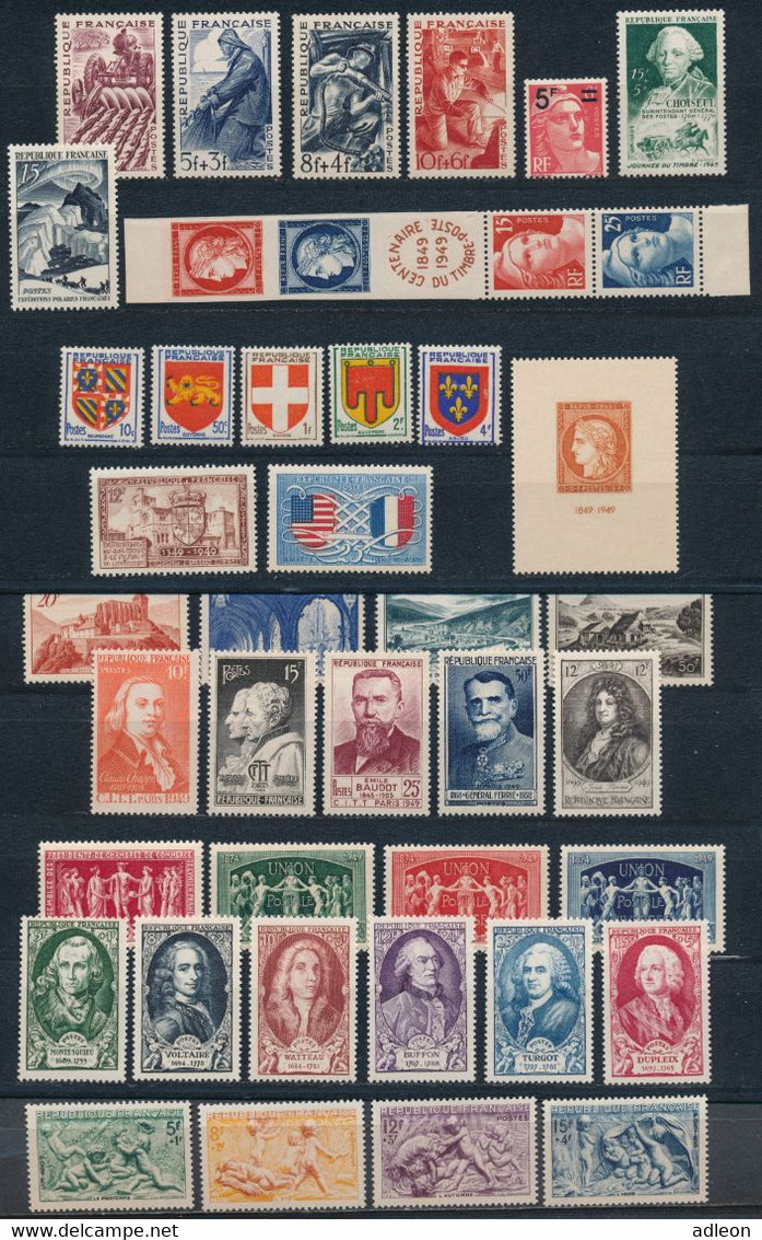 France-Année Complète 1949 ** - 1940-1949