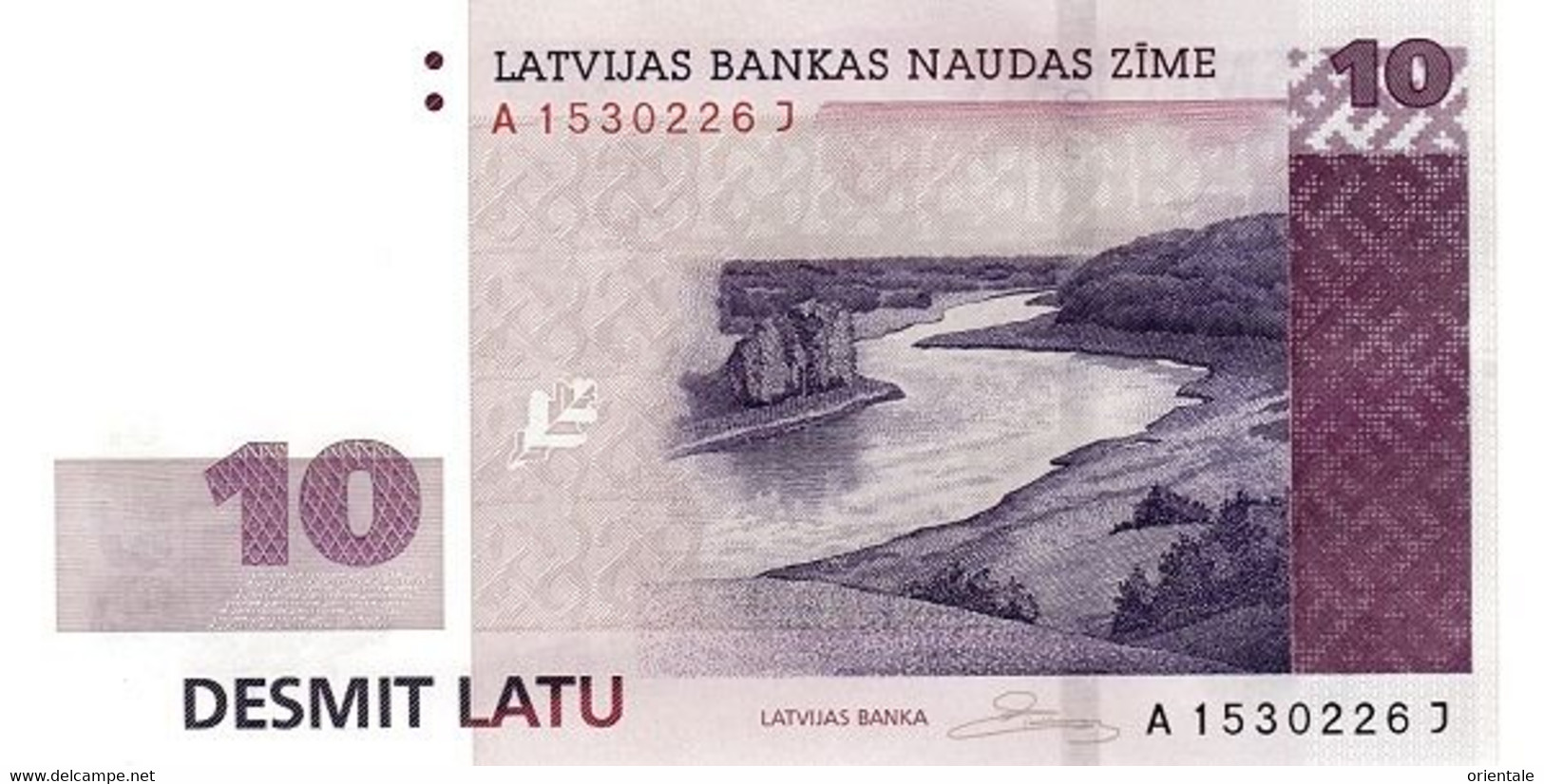 LATVIA P. 54 10 L 2008 UNC - Latvia