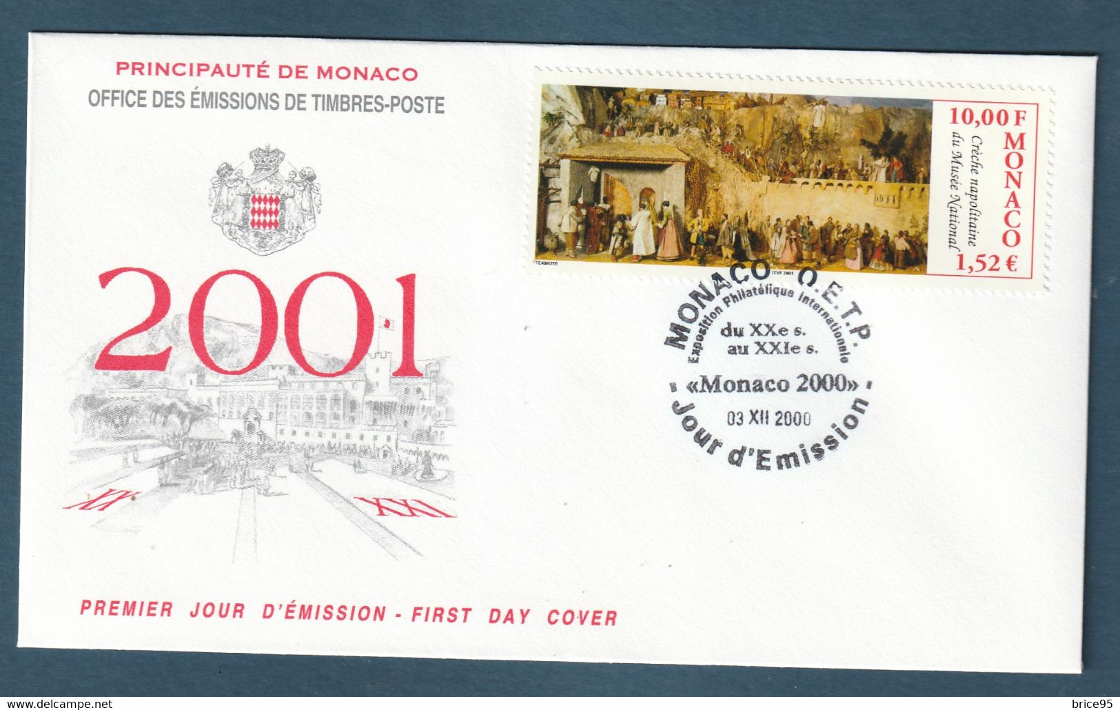 ⭐ Monaco - FDC - Premier Jour - YT N° 2288 - Musée National - 2000 ⭐ - FDC