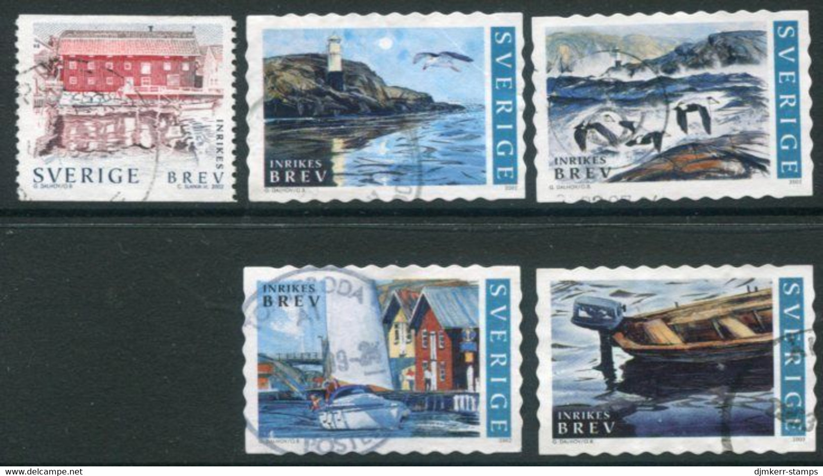 SWEDEN 2002 Summer In Bohuslän Province Used.  Michel 2299-2303 - Used Stamps