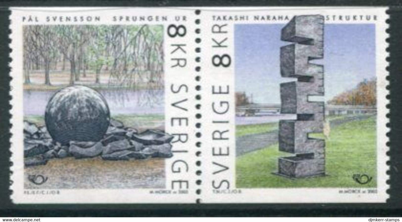 SWEDEN 2002 20th Century Sculpture MNH / **.  Michel 2291-92 - Neufs