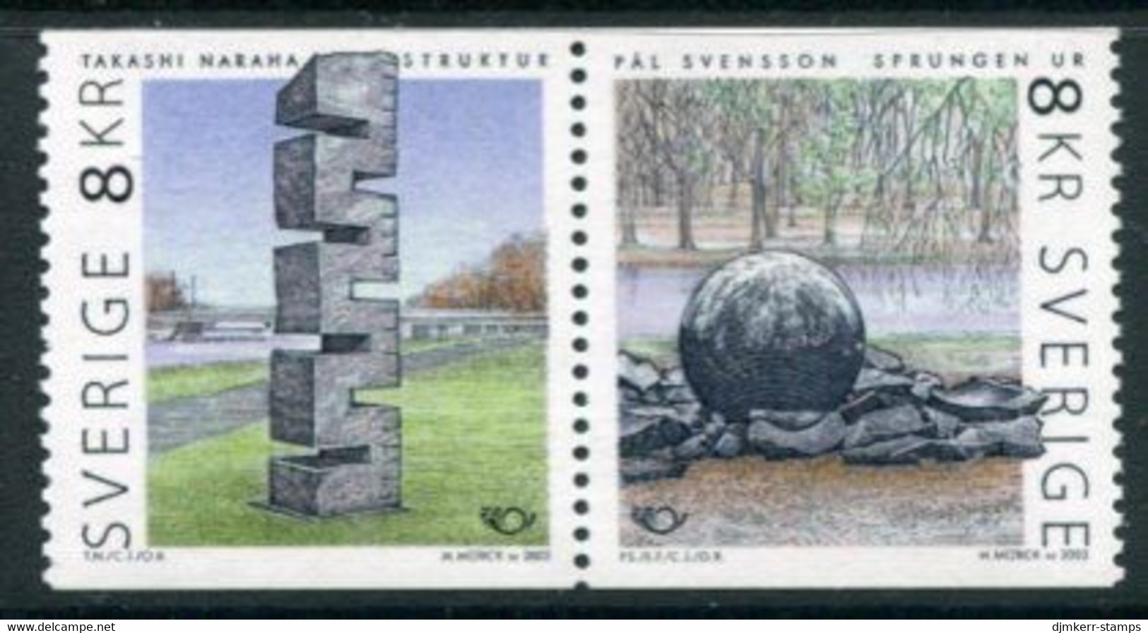 SWEDEN 2002 20th Century Sculpture MNH / **.  Michel 2291-92 - Nuovi