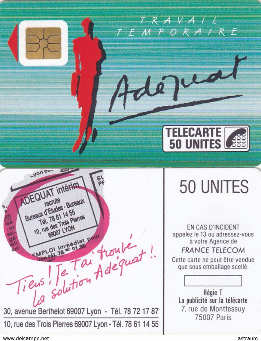 Telecarte Privée - D79 - Adequat Travail Temporaire -- SO2 - 1000 Ex - 50 Un - 1989 - Privat