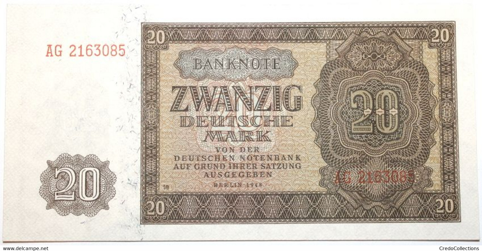 Allemagne De L'Est - 20 Deutsche Mark - 1948 - PICK 13b - NEUF - 20 Deutsche Mark