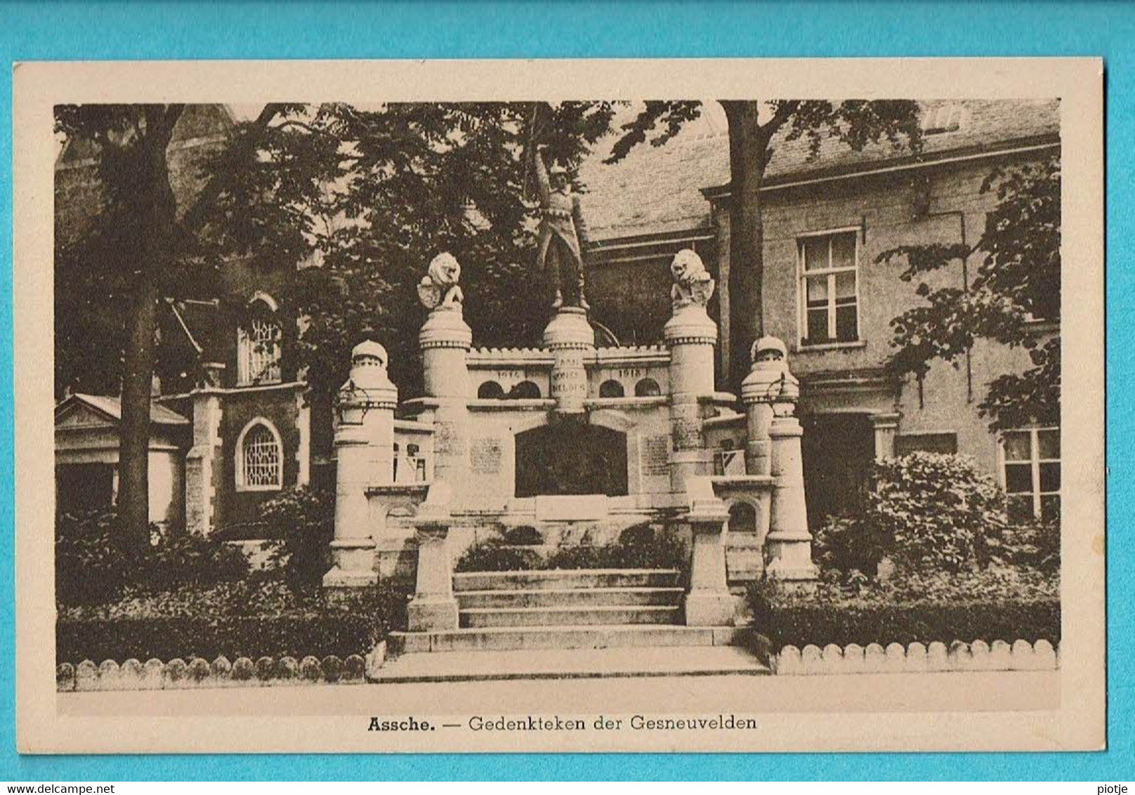 * Asse - Assche (Vlaams Brabant) * (Uitg Martin Lowet) Gedenkteken Der Gesneuvelden, Monument, Guerre, Old - Asse