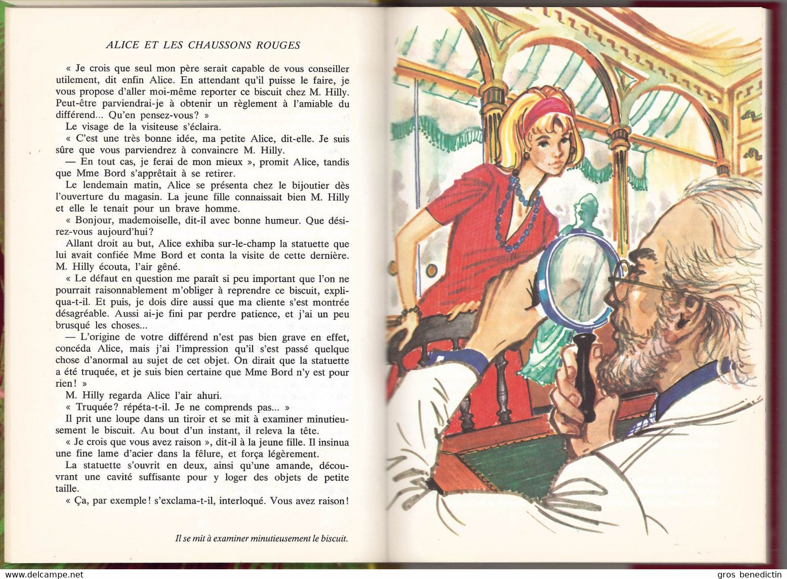 Hachette - Idéal Bibliothèque - Série Alice  - Caroline Quine - "Alice Et Les Chaussons Rouges" - 1975 - Ideal Bibliotheque