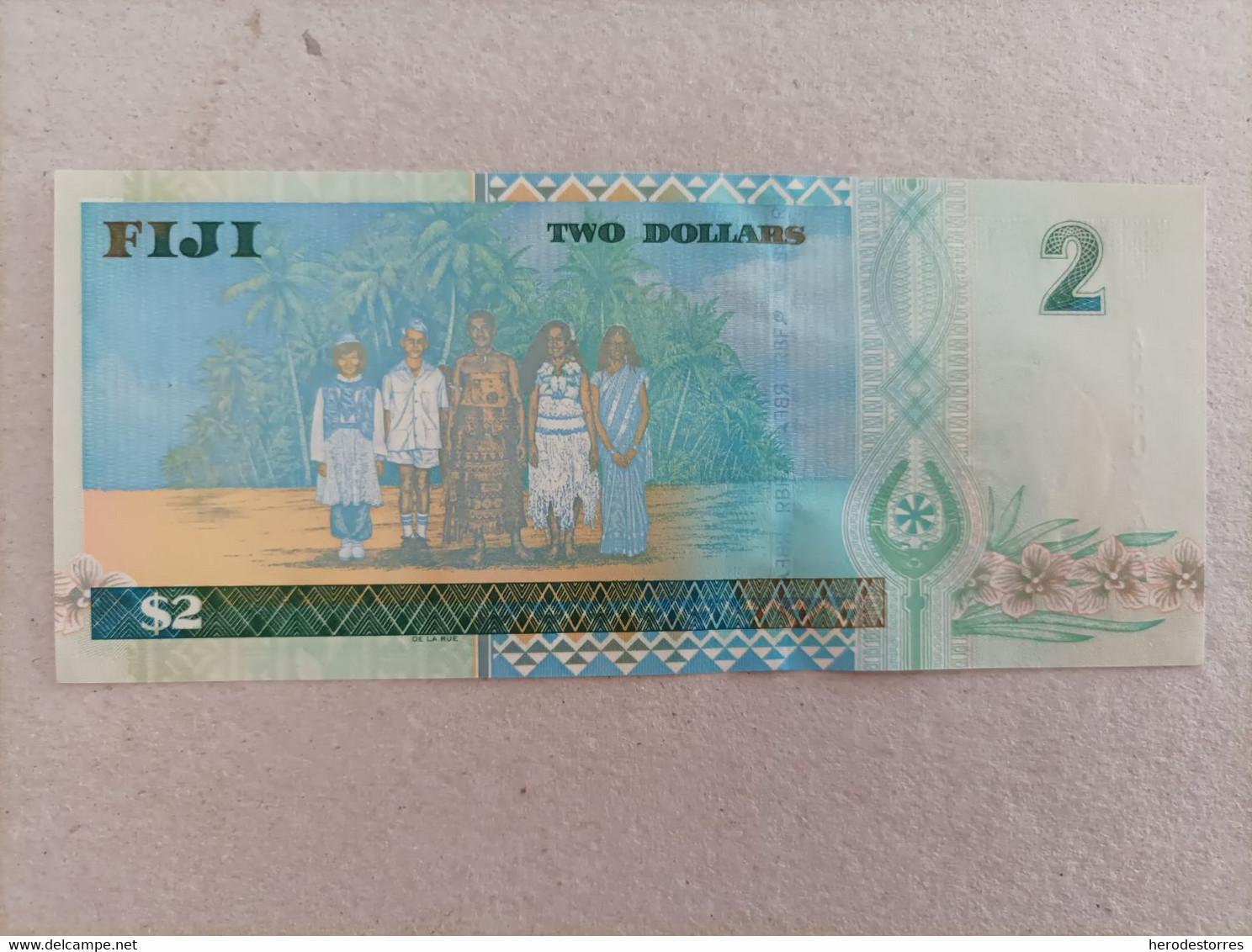 Billete De Las Islas Fiji De 2 Dolares, UNC - Fiji