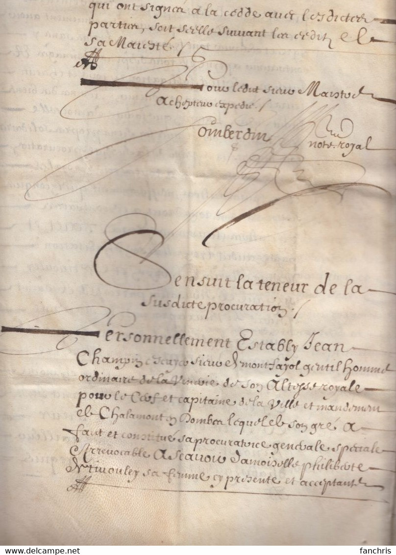 1652-manuscrit Notarial En Velin De 12 Pages-Lyon - Historische Documenten