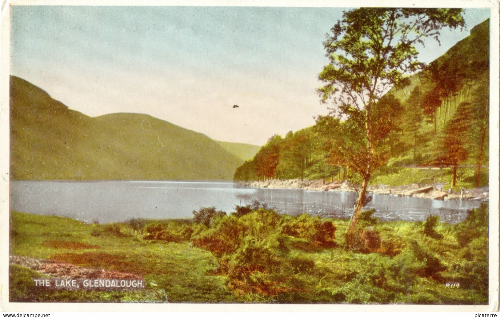 The Lake, Glendalough, Co. Wicklow (Valentines Carbo Colour R114 ) - Wicklow