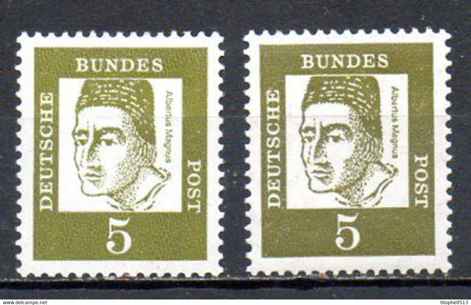 ALLEMAGNE. N°220 + 220c  De 1961-4. Albert Le Grand. - Teologi