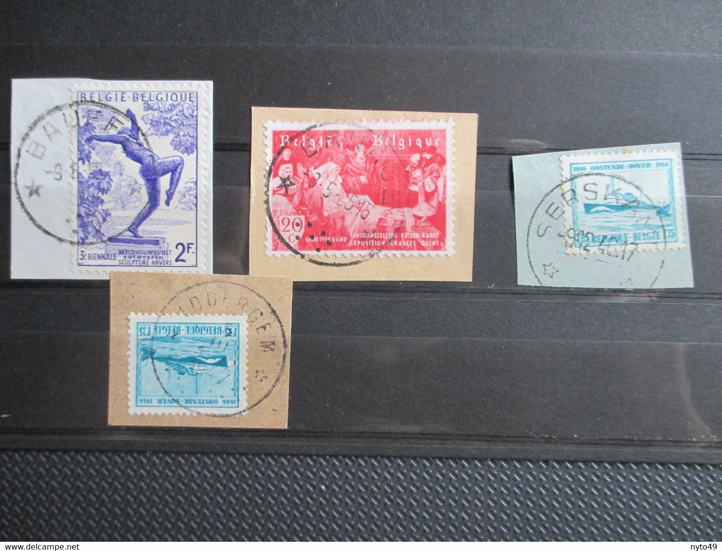 4 Sterstempels - Bauffe, Audergem, Serskamp, Ernage - Postmarks With Stars