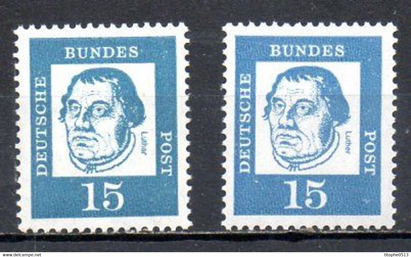 ALLEMAGNE. N°224 + 224c  De 1961-4. Luther. - Theologians