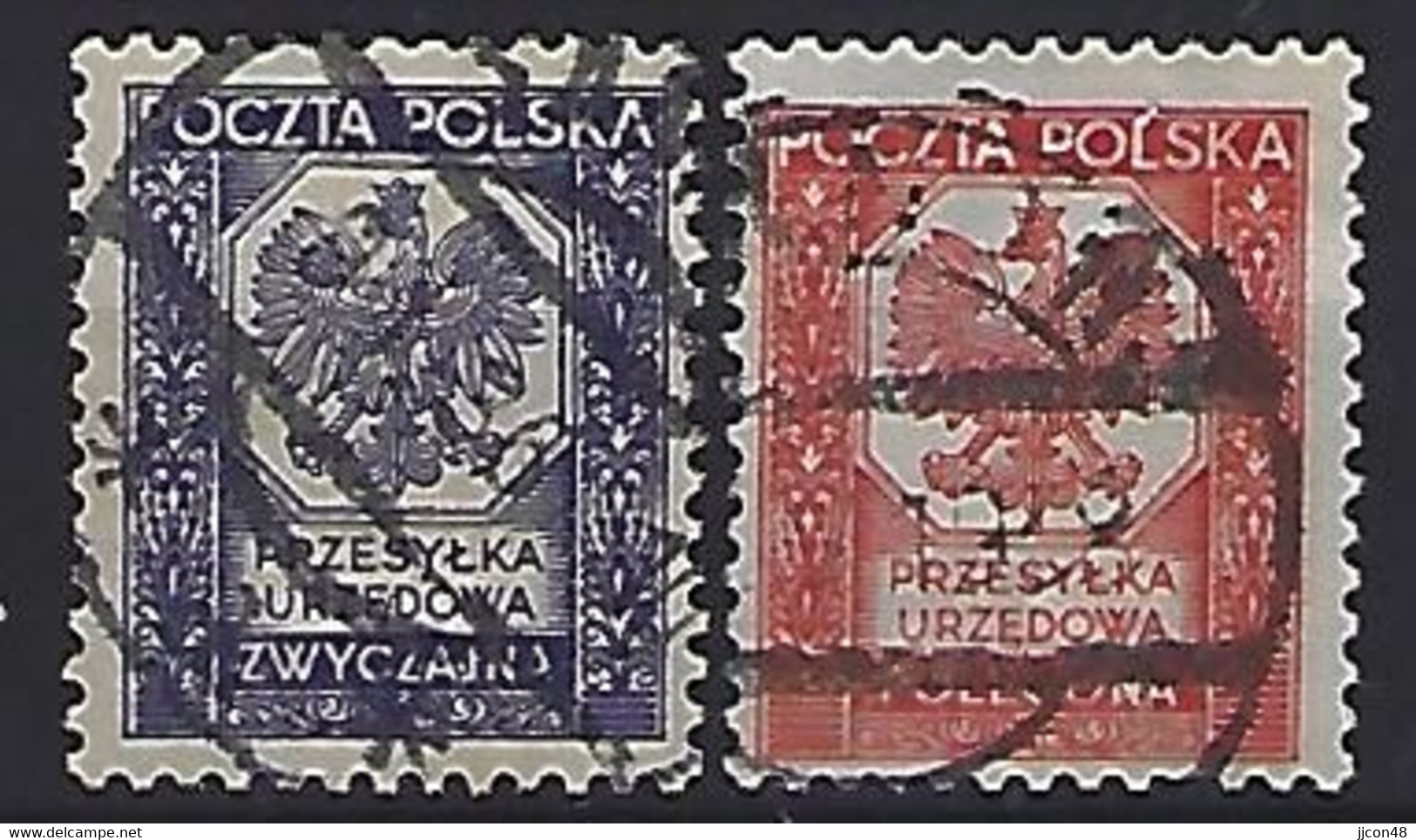 Poland 1935  Officials (o) Mi.19-20 - Dienstzegels