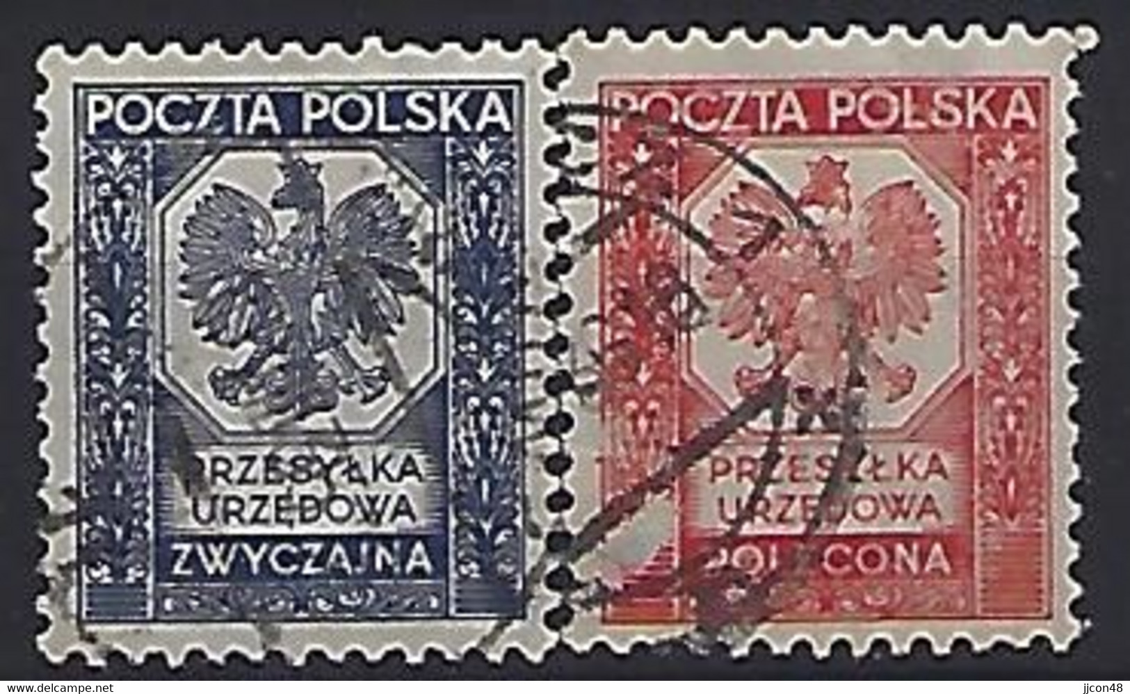 Poland 1935  Officials (o) Mi.19-20 - Dienstzegels