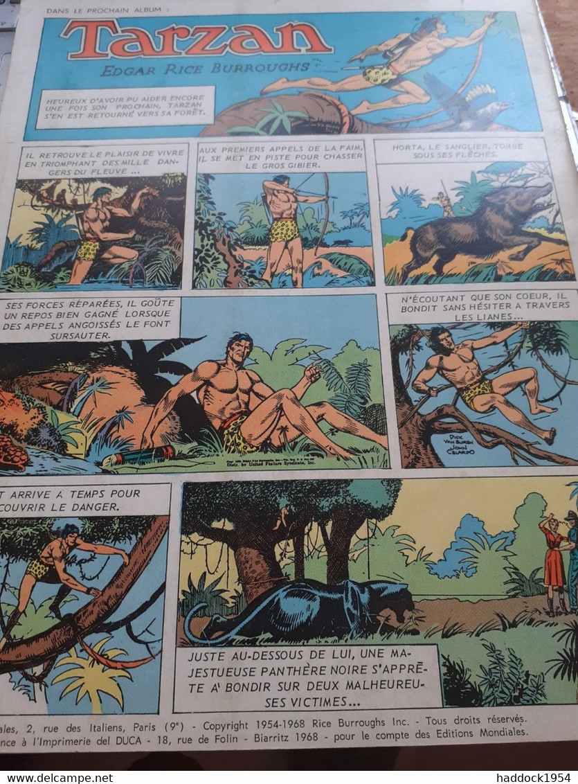 Tarzan N°34 éditions Mondiales 1968 - Tarzan