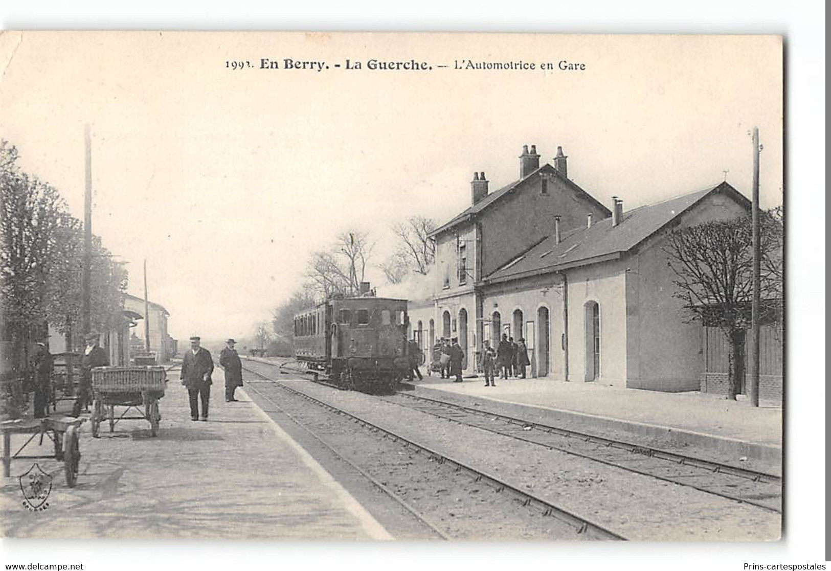 CPA 18 En Berry La Guerche L'Automotrice En Gare Train - La Guerche Sur L'Aubois