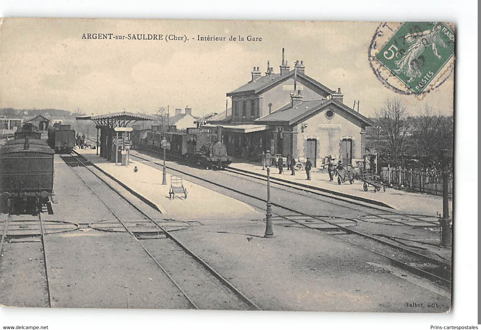 CPA 18 Argent Sur Sauldre Intérieur De La Gare Train - Argent-sur-Sauldre