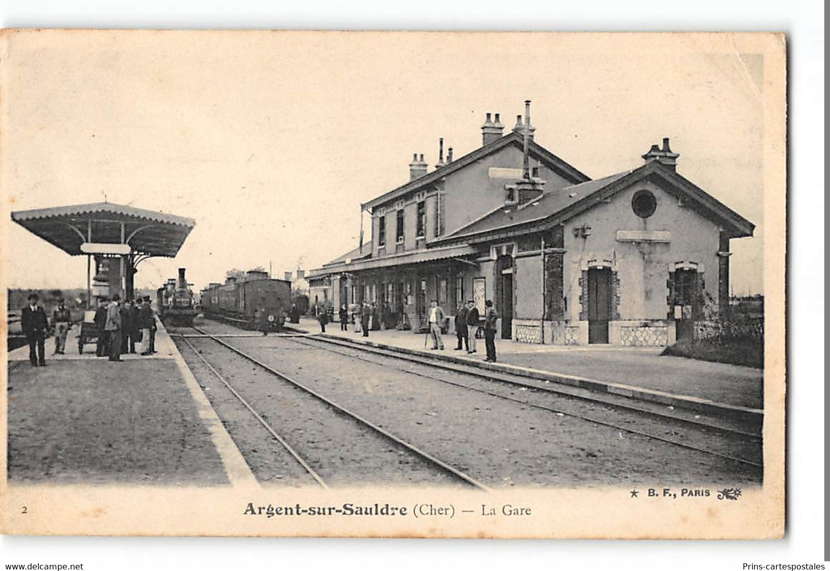 CPA 18 Argent Sur Sauldre La Gare Train - Argent-sur-Sauldre
