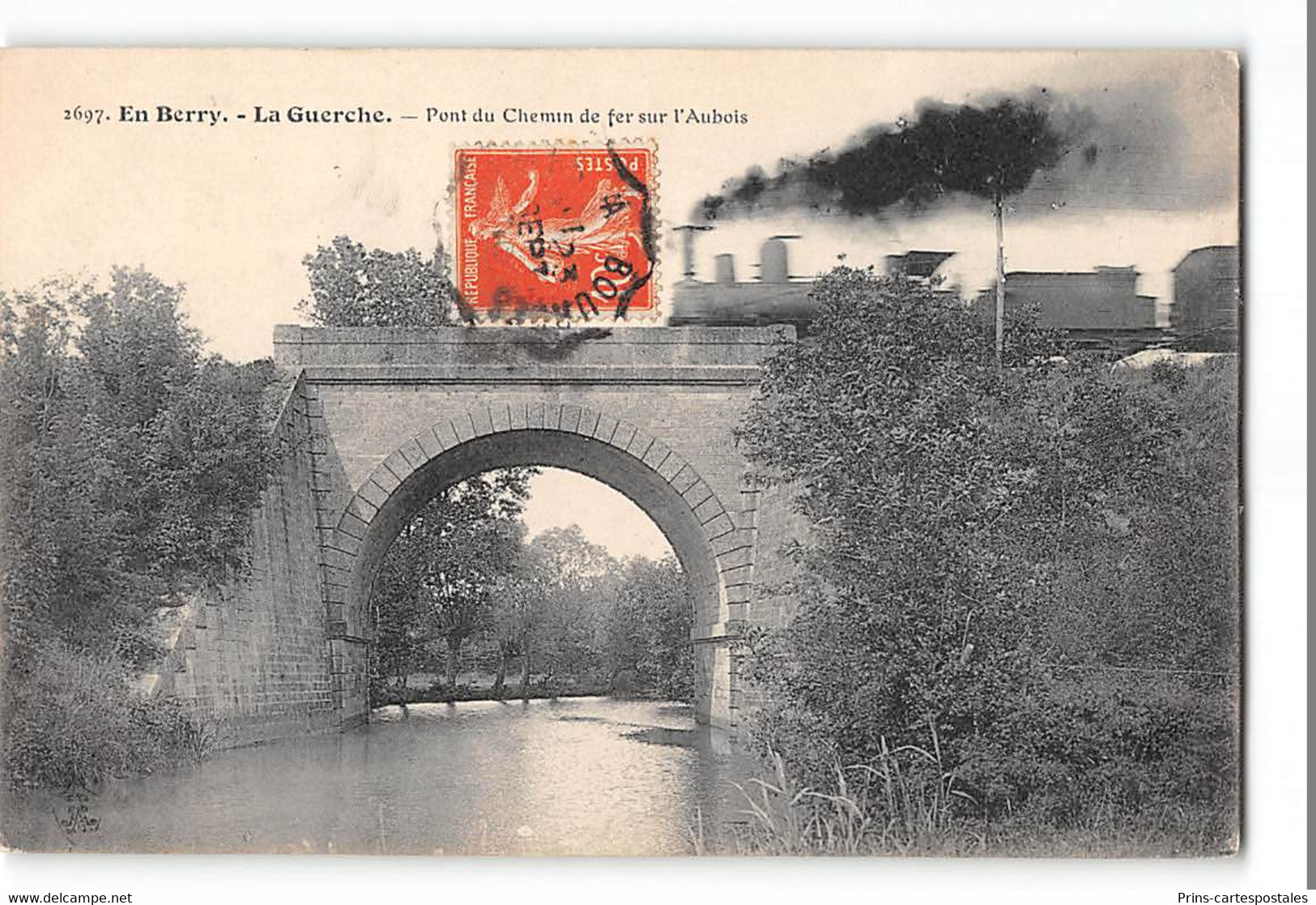 CPA 18 En Berry La Guerche Le Pont Du Chemin De Fer Sur L'Aubois Train - La Guerche Sur L'Aubois