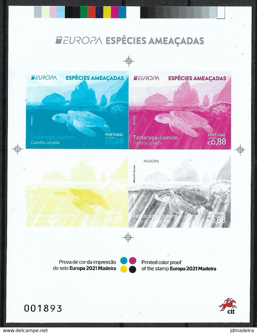 Portugal – 2021 Endangered Species Color Proof - Altri & Non Classificati